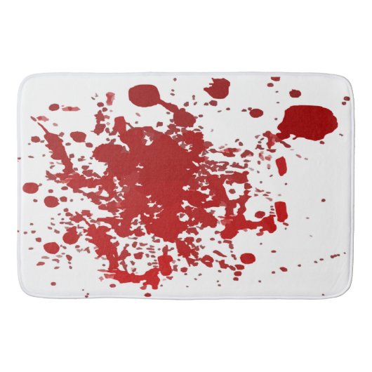 Bathmat Halloween Blutblut Spritzer blutig Badematte (Vorderseite)