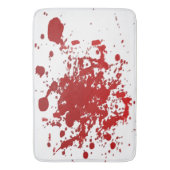 Bathmat Halloween Blutblut Spritzer blutig Badematte (Vorderseite Vertikal)