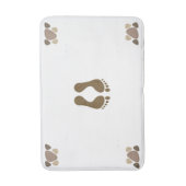 Bathmat Paw & Footprint Design Badematte (Vorderseite Vertikal)