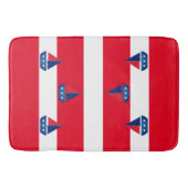 Bathmat - Red Stripes Segelboot Badematte (Vorderseite)