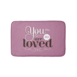 Bathmat Vintage Quote You Are So Loved Romantic Badematte