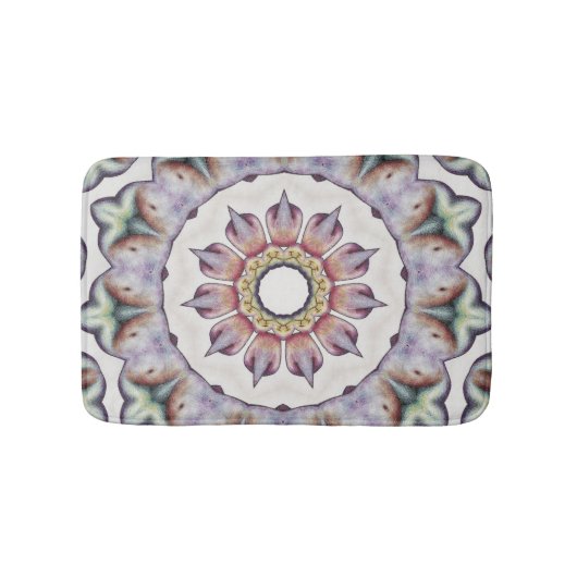 Bathmatt, Abstraktes Kaleidoskop-Bild Badematte (Vorderseite)