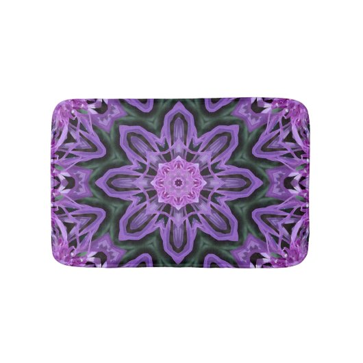 Bathmatt, Abstraktes Kaleidoskop-Bild Badematte (Vorderseite)