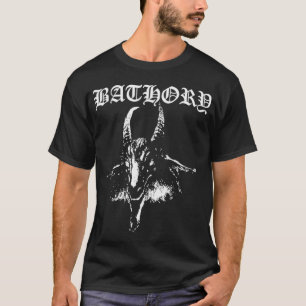Bathory Band Vintage Ziege Black Metal T-Shirt