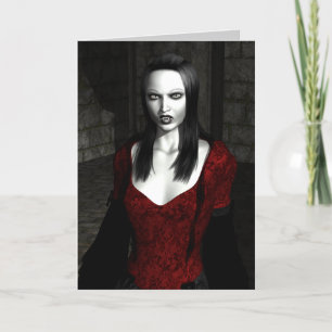 Bathory Gothic Art Grußkarte Karte