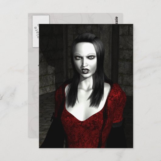 Bathory Gothic Art Postcard Postkarte (Vorne/Hinten)