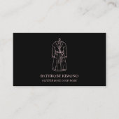 Bathrobe Rose Gold Visitenkarte (Vorderseite)