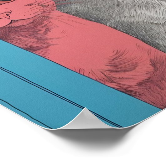 Bathroom Cat Print Bathroom Wall Art Printable Fun Poster (Ecke)