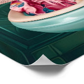 Bathroom Fawn French Bulldog Print Funny Poster Fr (Ecke)