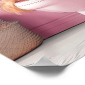 Bathroom Golden Retriever Reading on Toilet Print, Poster (Ecke)