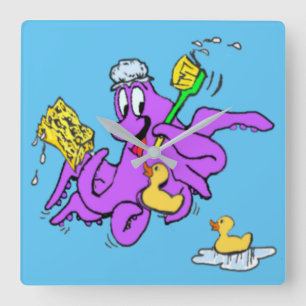 Bathroom Oktopus Uhr