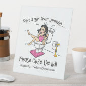 Bathroom Sign Sockelschild (In Situ)