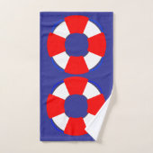 Bathroom Towel Set with Nautical Design (Handtuch)