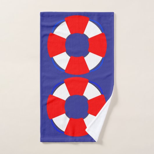 Bathroom Towel Set with Nautical Design (Handtuch)