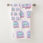 Bathroom Towel Sets Valentine's Day Cat Be Mine (Insitu)