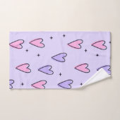 Bathroom Towel Sets Valentine's Day Pink Purple (Handtuch)