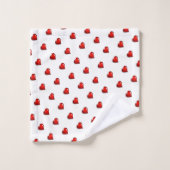 Bathroom Towel Sets Valentine's Day Red Hearts (Waschlappen)