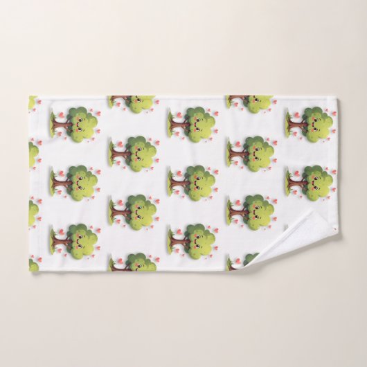 Bathroom Towel Sets Valentine's Day Tree Red Heart (Handtuch)