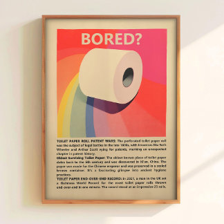 Bathroom Wall Art Retro Toilet Art Funny Toilet Ar Poster