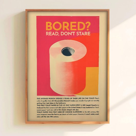 Bathroom Wall Art Retro Toilet Art Prints Funny Ba Poster