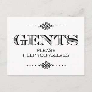 BathroomSign.jpg Postkarte