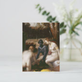 Bathseba bei ihrem Bath von Cornelis van Haarlem Postkarte (Stehend Vorderseite)