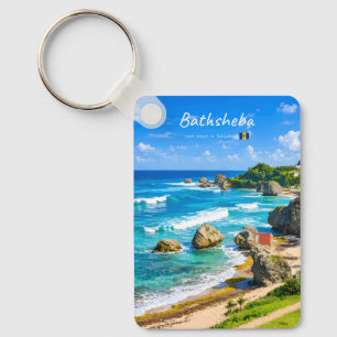 Bathsheba, Barbados - Klassische Tropische Küste Schlüsselanhänger