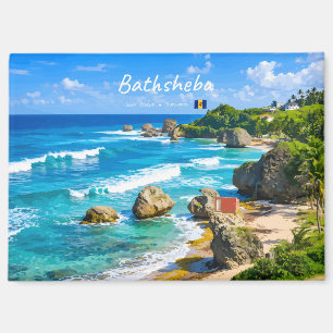 Bathsheba, Barbados - Tropische Küstenlandschaft Magnet