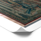 Bathsheba begrüßt am Court, Tapestry von David und Poster (Ecke)