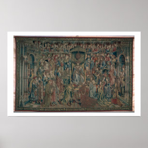 Bathsheba begrüßt am Court, Tapestry von David und Poster