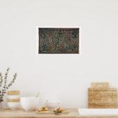 Bathsheba begrüßt am Court, Tapestry von David und Poster (Küche)