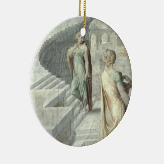 Bathsheba, das David, c.1553 besucht Keramikornament (Rechts)