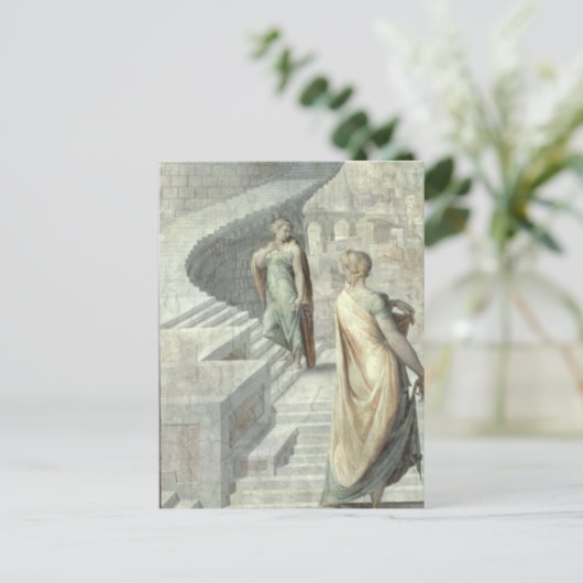 Bathsheba Visiting David, c.1553 Postkarte (Stehend Vorderseite)