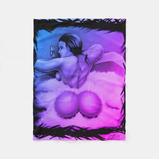 "Bathtime" Fleecedecke (Vorderseite)