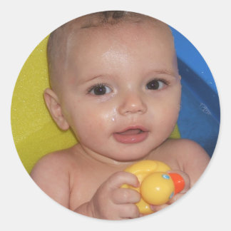 Bathtime Runder Aufkleber