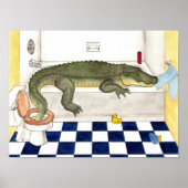 Bathtub Alligator Poster (Vorne)