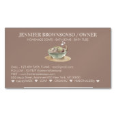 BathTub Bubbles Soy Wax Soap Magnetische Visitenkarte (Vorderseite)