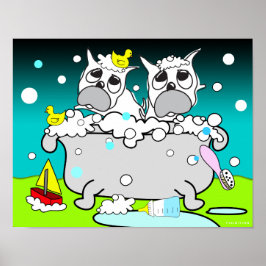 Bathtub Bulldog Puppy Poster 11
