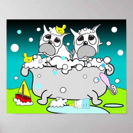 Bathtub Bulldog Puppy Poster 11 (Vorne)