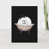 Bathtub-Cartoon Karte (Vorderseite)