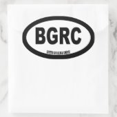 Bathtub Gin Railcompany Nur Oval Text Ovaler Aufkleber (Tasche)