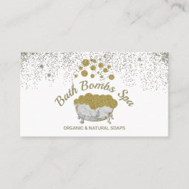 Bathtub Gold Shampoo Wellness-Center Seifenblasen Visitenkarte