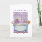 Bathtub Joy Card Karte (Vorderseite)