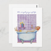 Bathtub Joy Postcard Postkarte (Vorne/Hinten)