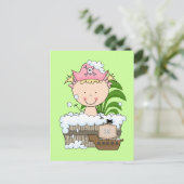 Bathtub Pirates - Blond Girl Tshirts and Gifts Postkarte (Stehend Vorderseite)