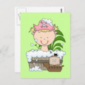 Bathtub Pirates - Blond Girl Tshirts and Gifts Postkarte (Vorne/Hinten)