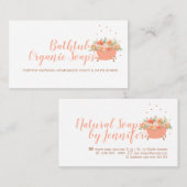 Bathtub Soap Bubble Orange Visitenkarte (Vorne/Hinten)