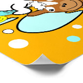 Bathtub Welpenposter 4 Poster (Ecke)