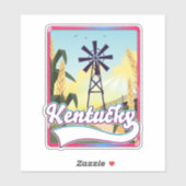 Bathurst Island Kanada Reiseplan Aufkleber (Blatt)