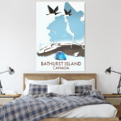 Bathurst Island Kanada Reiseplan Leinwanddruck (Insitu (Schlafzimmer))